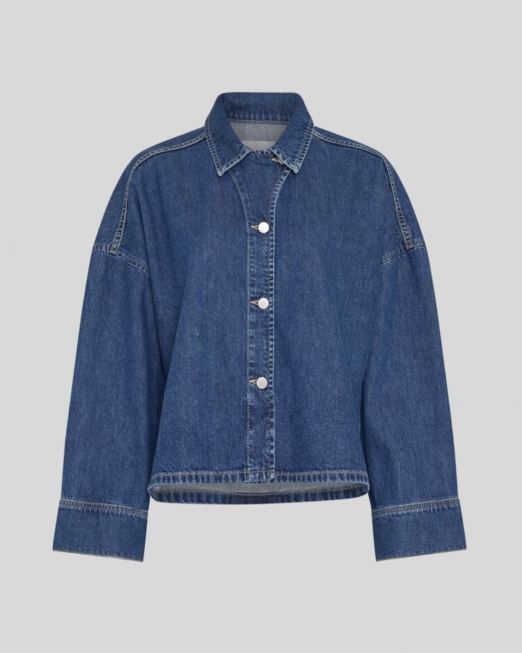 MSCH MSCHLoa Lis Denim Shirt Mid Blue Wash