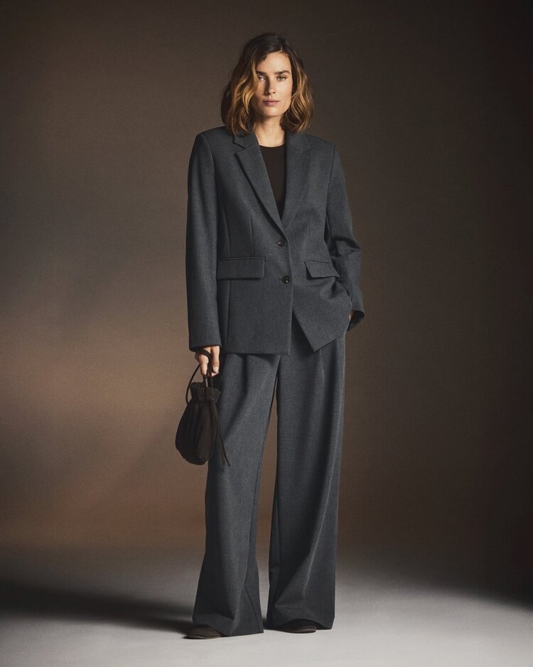 MSCH MSCHInge Henrike Loose Blazer Dark Grey Melange