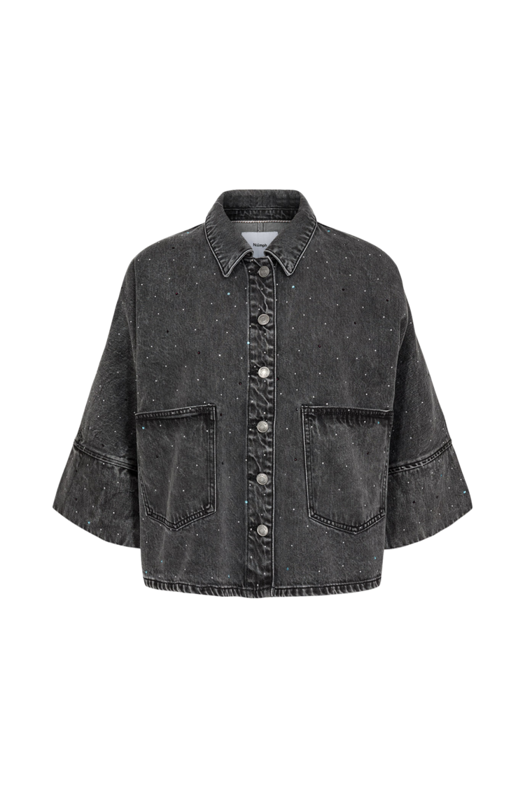 Nümph NUBROOKLYN OVERSIZE STONE SHIRT Grey Denim