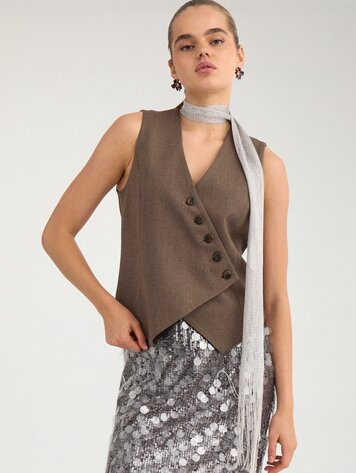 Nümph NULIPPA WAISTCOAT Chocolate Plum