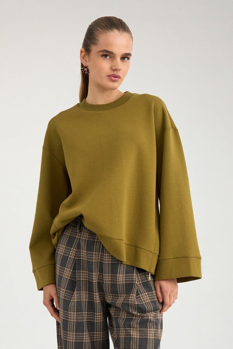 Nümph NUSHANI OVERSIZE SWEAT Fir Green