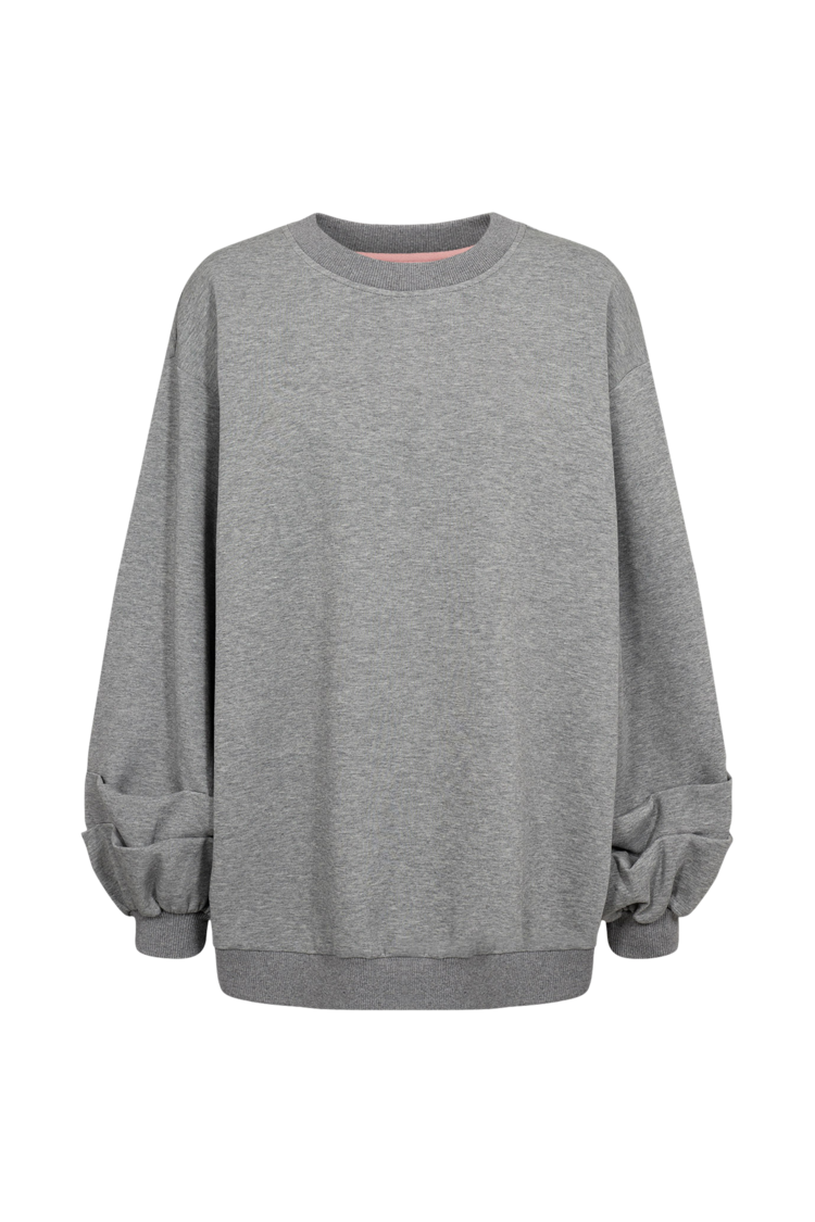 Nümph NUSTINNA OVERSIZE SWEATSHIRT Dark Grey Melange