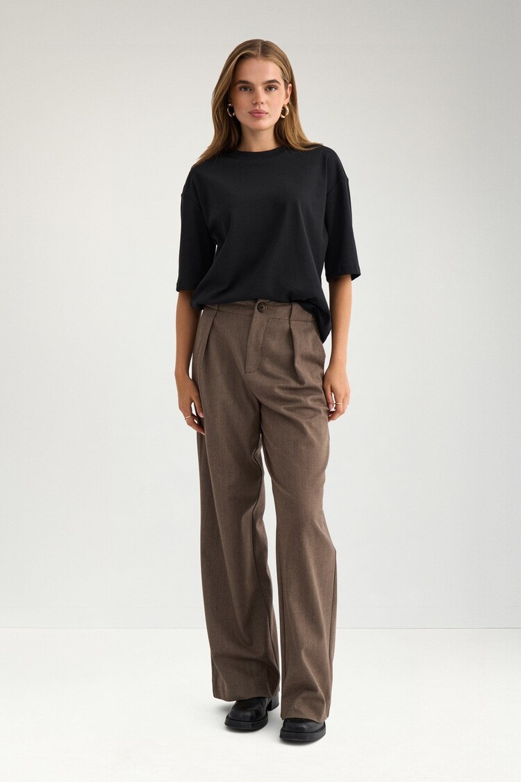 Nümph NULIPPA STRAIGHT PANTS Chocolate Plum