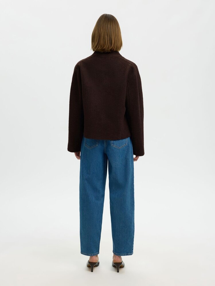 Selected SLWJACQUELINE WOOL BLEND JACKET Delicioso Melange