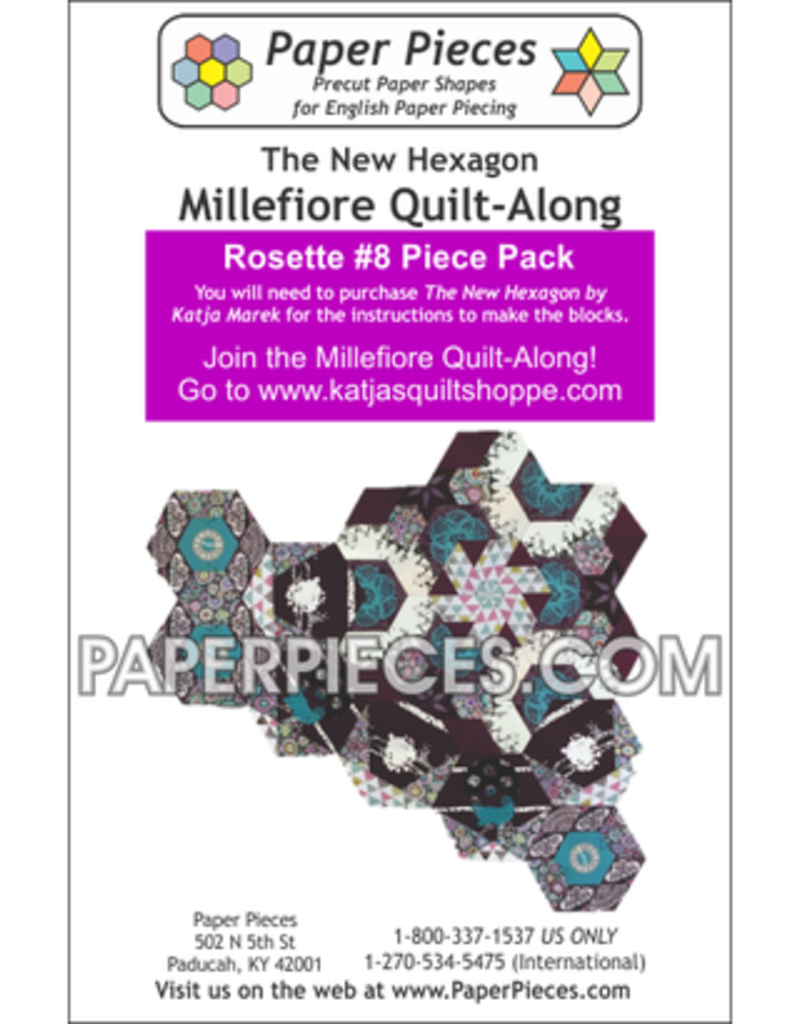 Paper Pieces Rosette 8 - Millefiori Quilt-Along  by Katja Marek