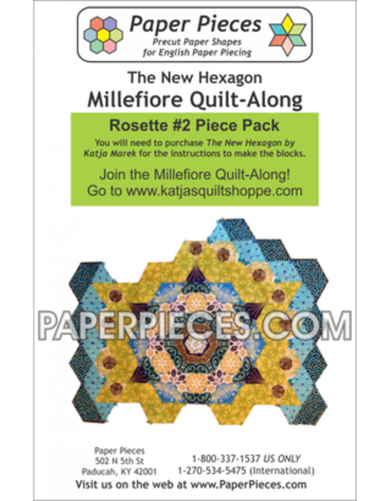 Paper Pieces Rosette 2 - Millefiori Quilt-Along by Katja Marek