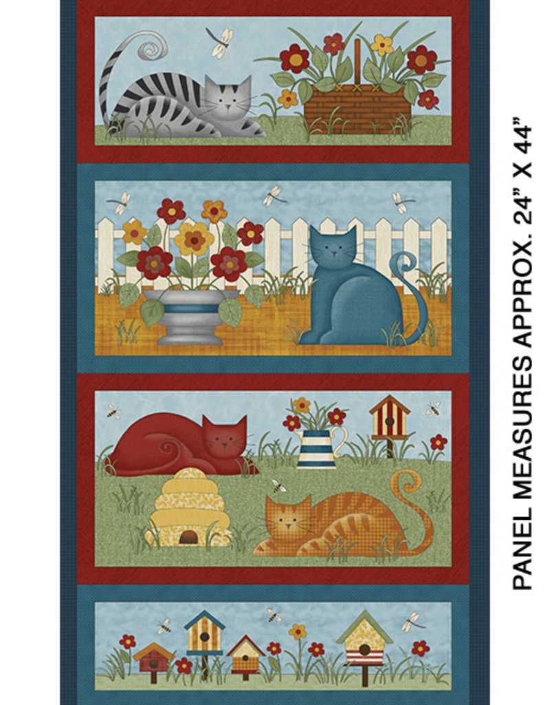 Benartex Colorful Cats Panel Multi - 1022099