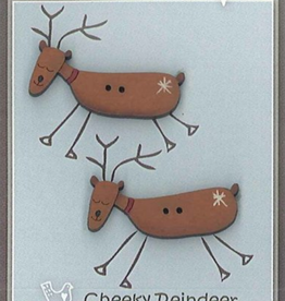 Lynette Anderson Designs Cheeky Reindeer - Hand Painted Wood