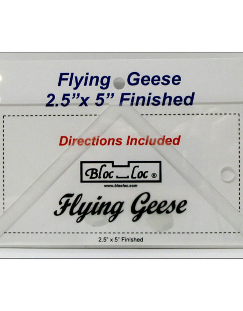 Bloc_Loc Flying Geese Square Up Ruler - 2,5 x 5 Inch