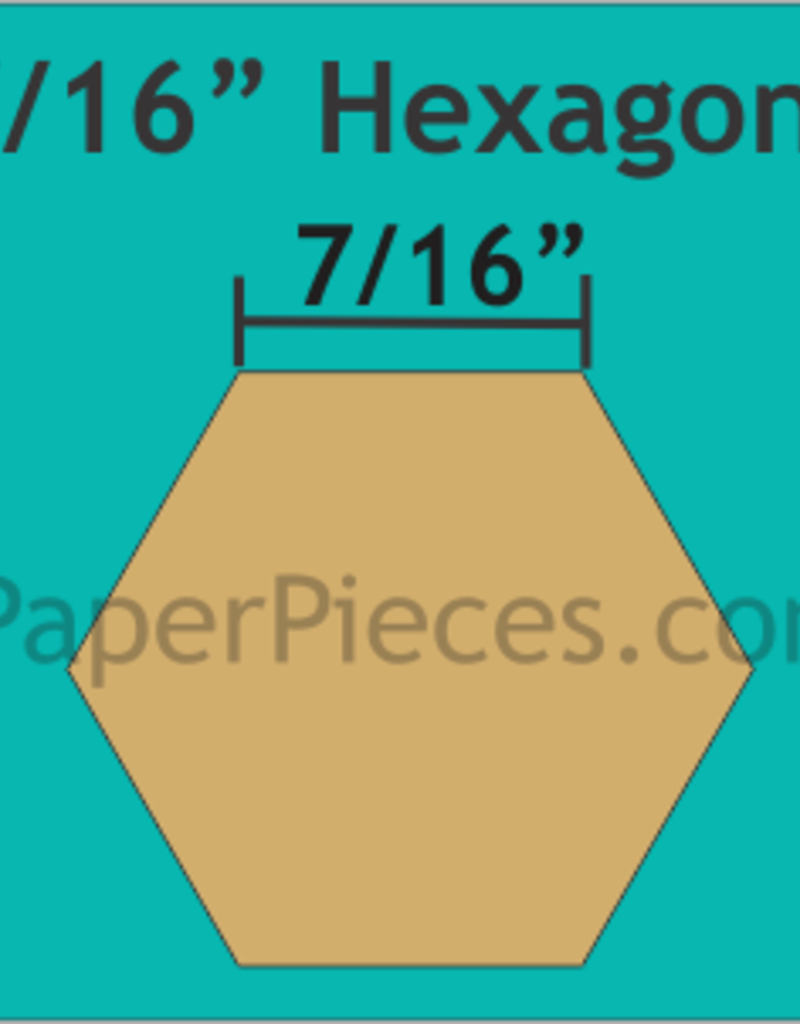 Paper Pieces 7/16" HEXAGON