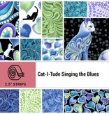 Benartex Cat-I-Tude Singing the Blues Strip-Pies