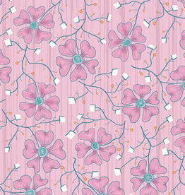 Benartex Lizzy Albright - Fun Flowers Pink 21P01