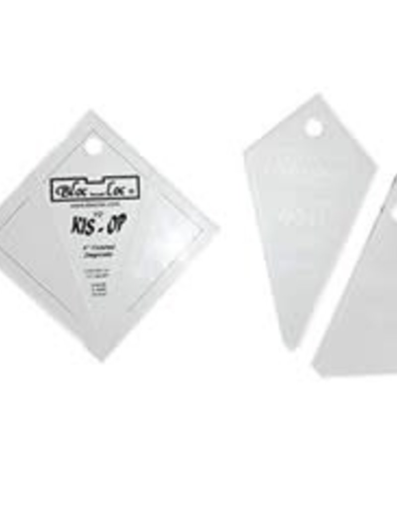 Bloc_Loc Kite in a Square on Point Ruler SET (3P) - KIS OP 2 x  2 inch