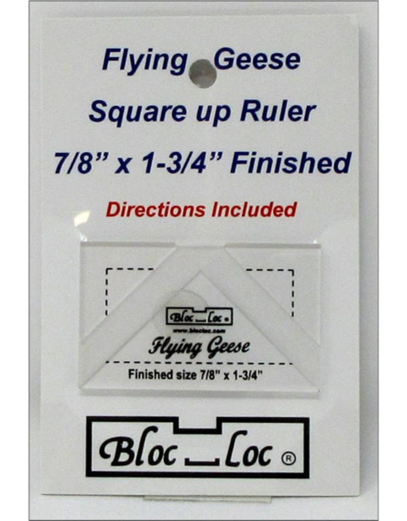 Bloc_Loc Flying Geese Square Up Ruler - 0,875 x 1,75 inch