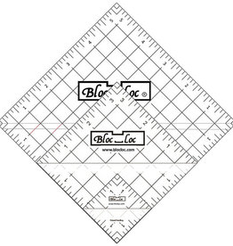 Bloc_Loc Half Square Triangle Ruler Set, HST Set 3 (1,5 - 3,5 - 5,5 inch)
