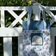 TheBirdhouse Big Blue Shopper Pattern (Blume & Grow collection), Finished size: 15" x 16" + straps