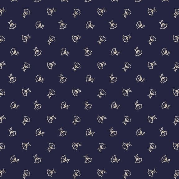 marcus fabrics Blue Dahlia - R220126 - Navy