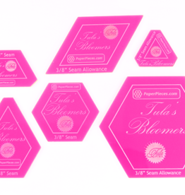 Tula Pink Hardware 6-Piece Acrylic Template Set, for Tula's Bloomers