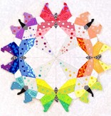 Paper Pieces Mini Butterfly Effect - Acrylic Templates with 1/4" Seams (19 Pieces)