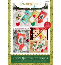 KimberBell Noel's Quilted Stockings, Embroidery CD version