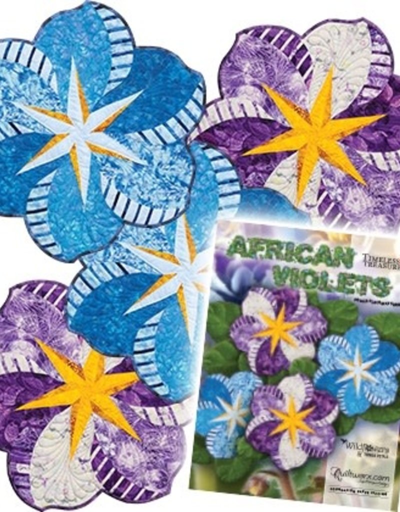 Quiltworx.com African violets  (petals placemats serie) FPPattern