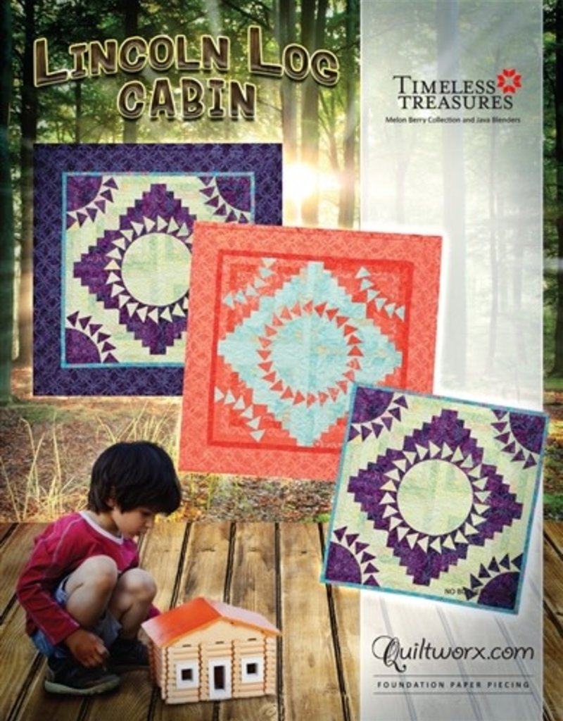 Quiltworx.com Lincoln Log Cabin FPPattern 31 x31