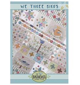 TheBirdhouse TBH-D389, We Three Birds Pattern, finished quilt 51" x 60"