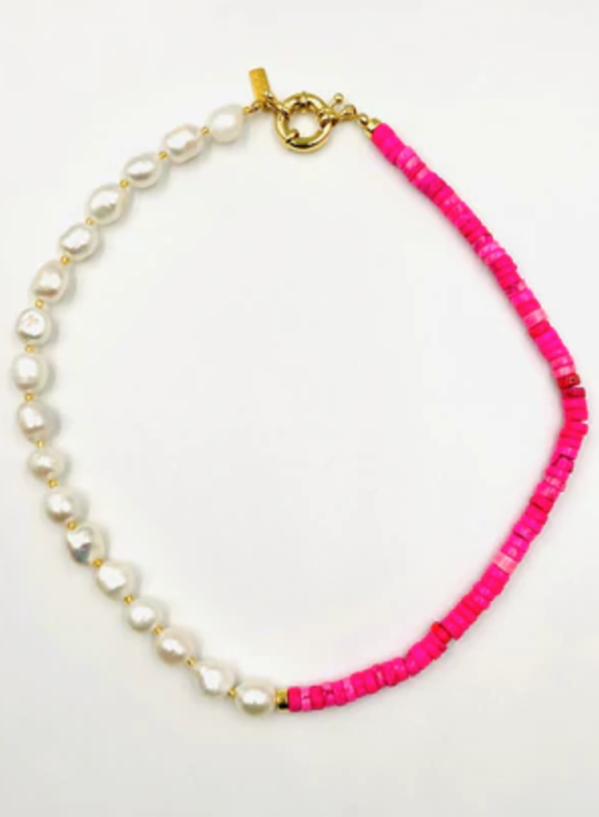 Necklace Bahamas fluo pink