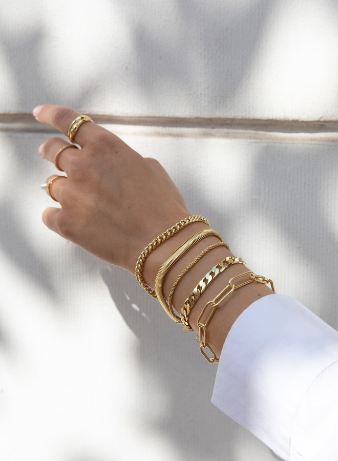 Mara Big Chain Bracelet Gold