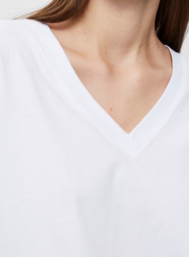 V-neck t-shirt Standard bright white