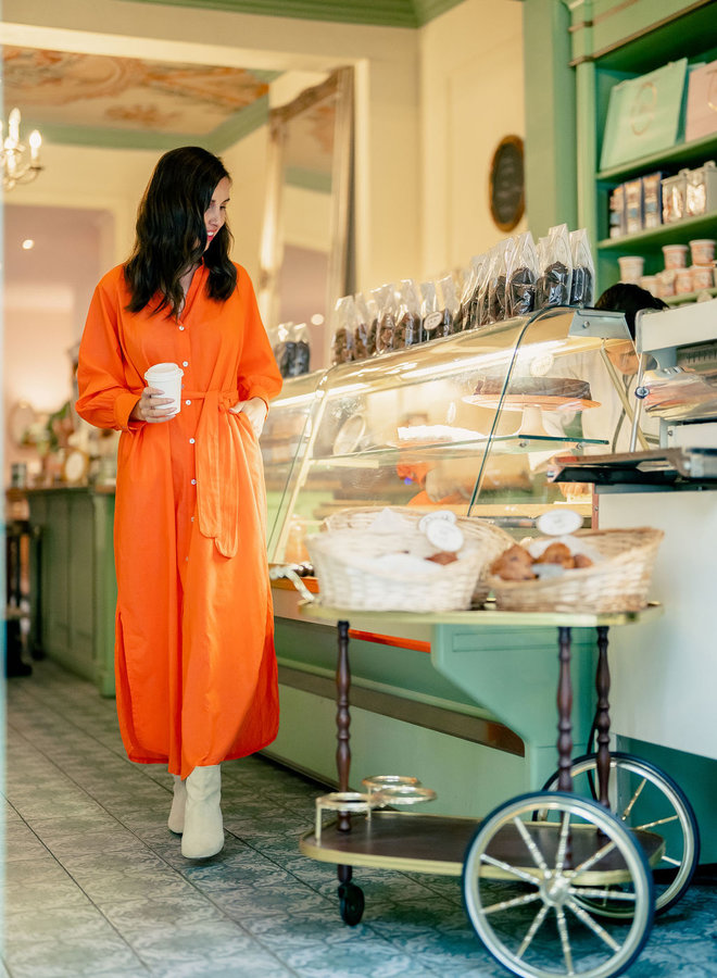 Long dress Romee orange