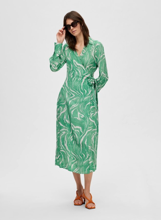 Midi Wrap Dress Sirine Absinthe Green