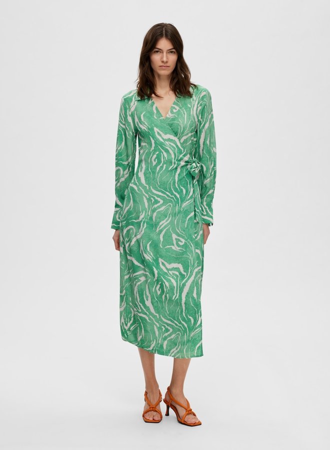 Midi Wrap Dress Sirine Absinthe Green