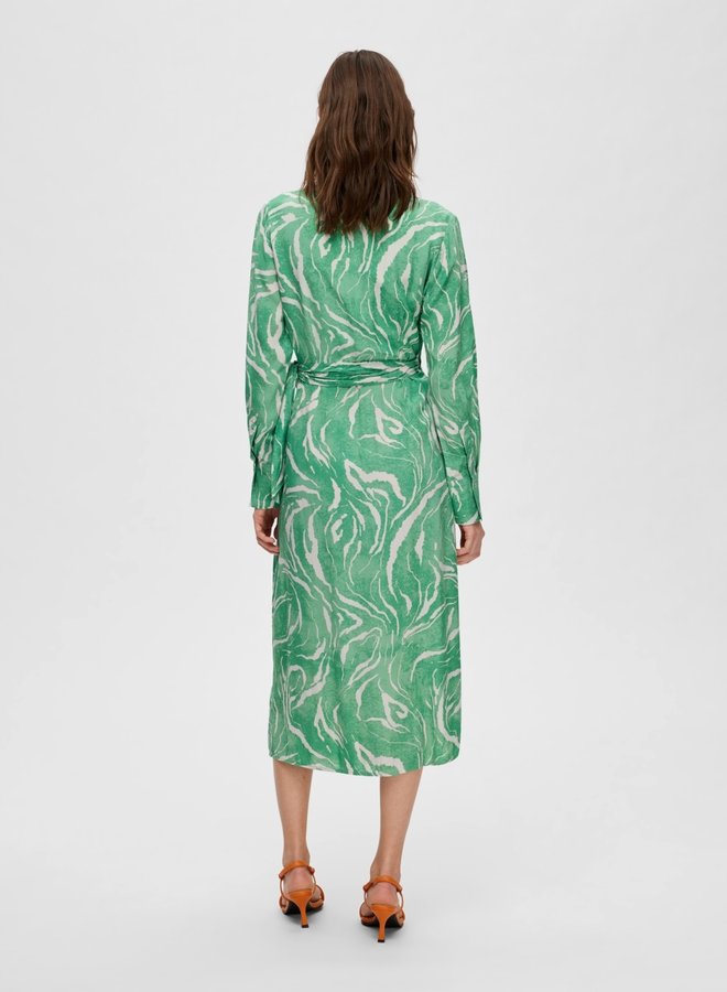 Midi Wrap Dress Sirine Absinthe Green