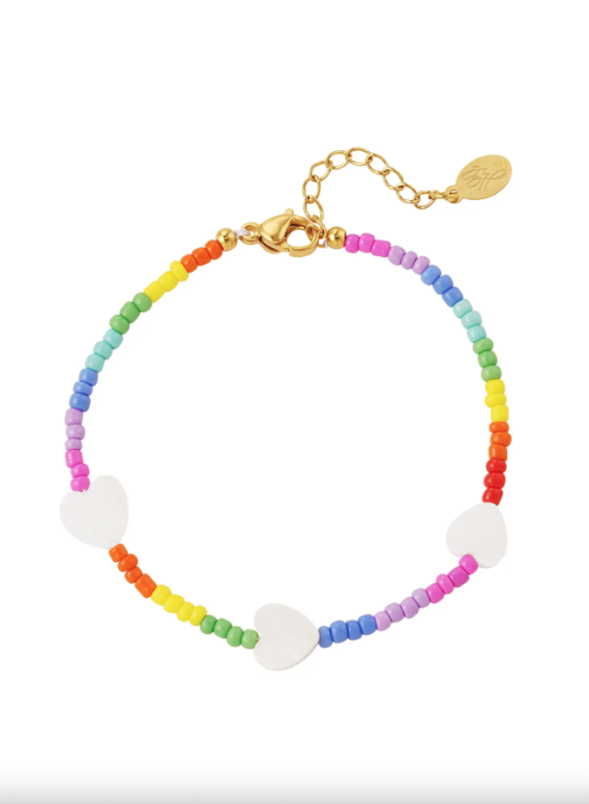 Bracelet rainbow heart