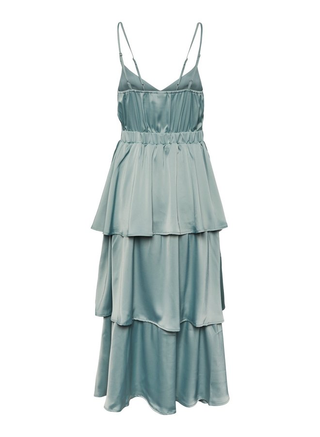 Long Strap Dress Cam Green Milieu