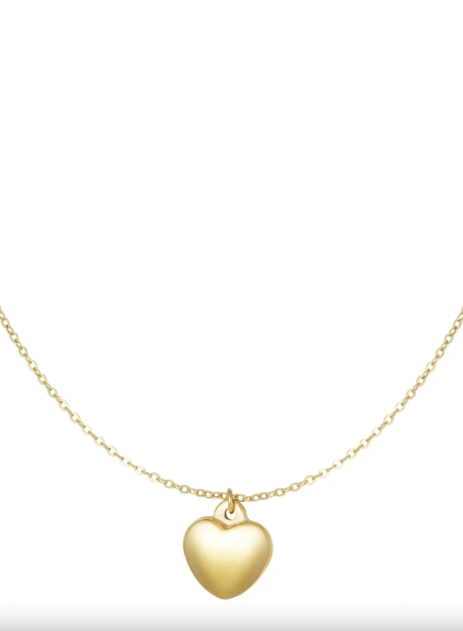 Necklace Big Heart Gold