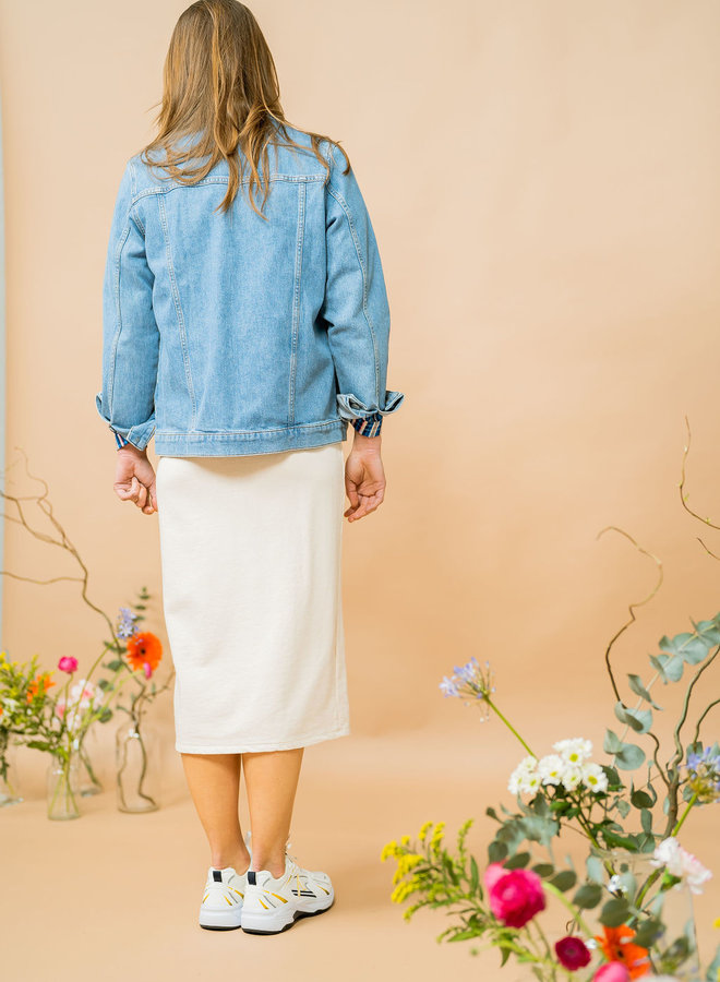 Oversized denim jacket Betty light blue