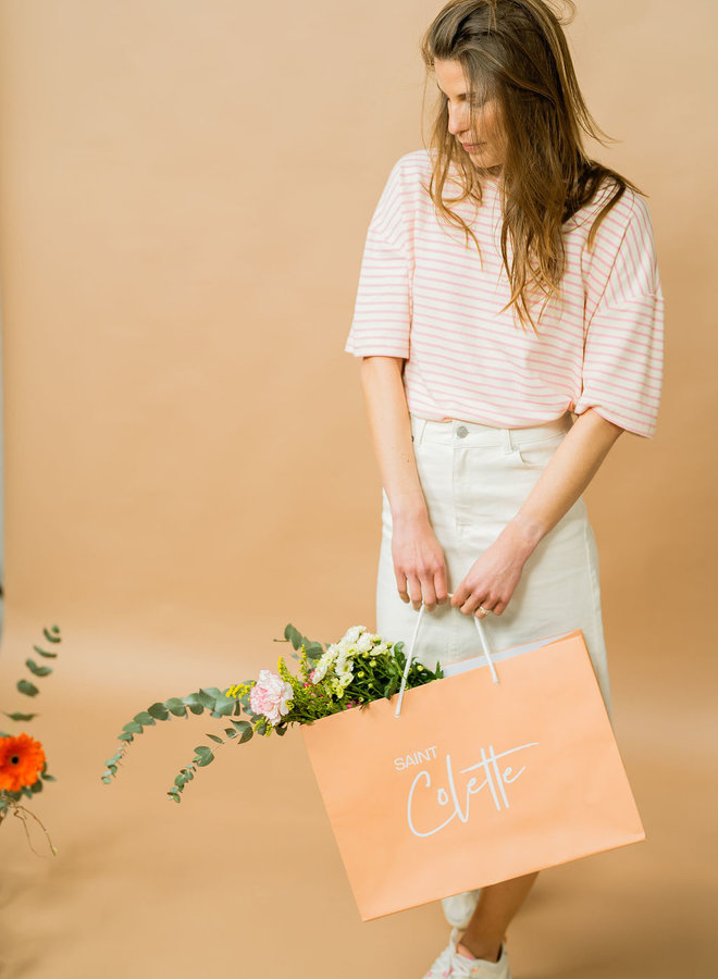 Dover shirt white/bubble pink