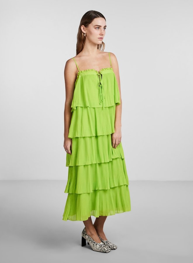 Pimo strap midi dress Lime green