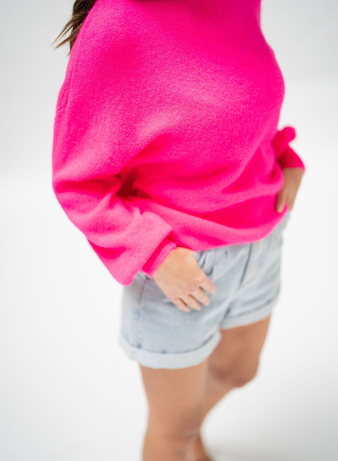 Alicante knit fuchsia fluo