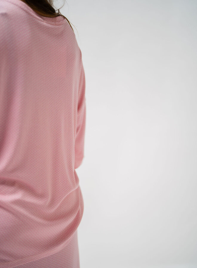 Forli SS shirt pink/off white