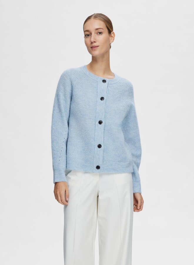 Lulu Knit Short Cardigan / Cashmire Blue