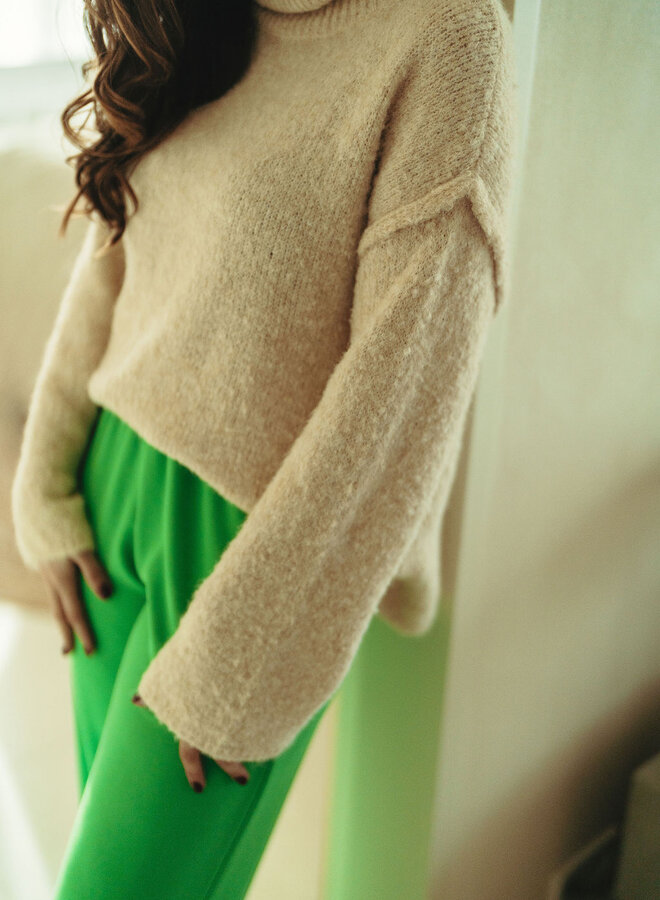 Elin Knit Wide Sleeve/ Beige