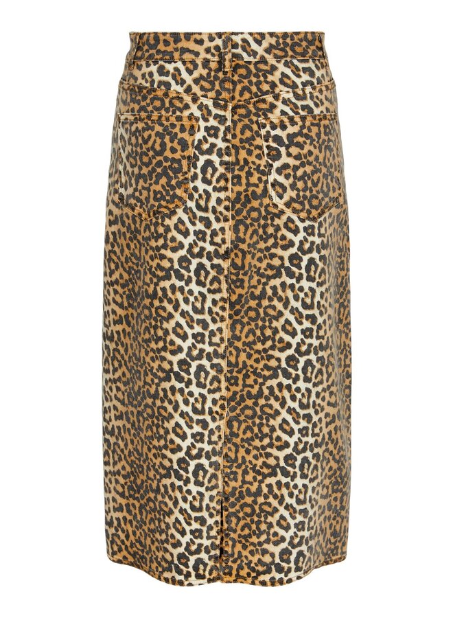 Leonora HW Denim Skirt / Nomad-Leopard