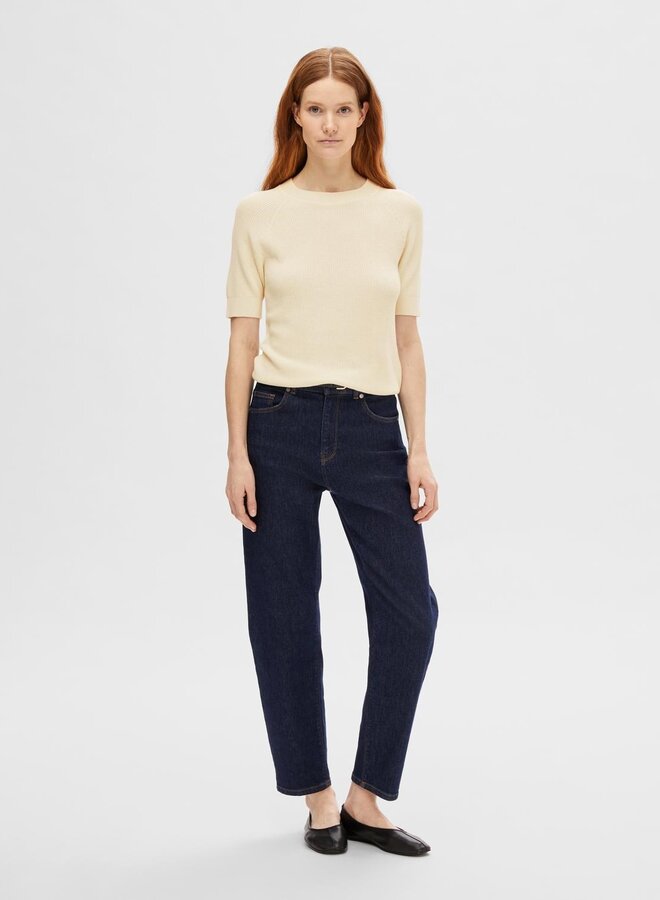 Elinna New SS Knit Top / Birch