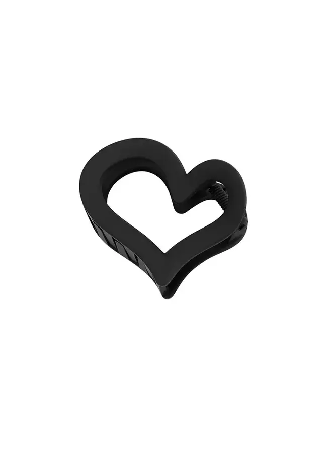 Hairclip Heart Black