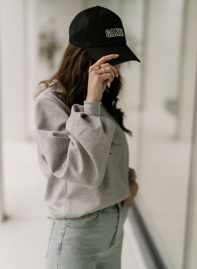 Blouse Sweater / Grey Melange