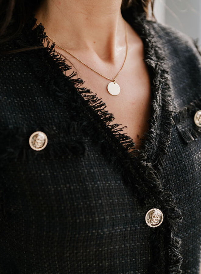 Grace Sleeveless Jacket Tweed / Black