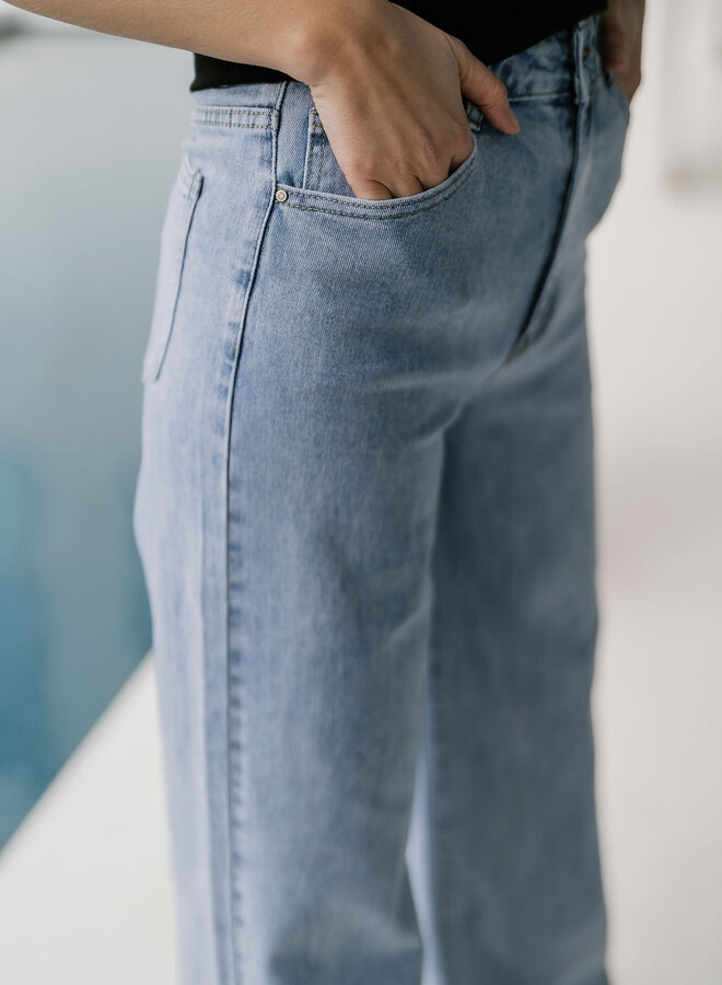 Ophélie Denim Wide Leg / Medium Washed Blue